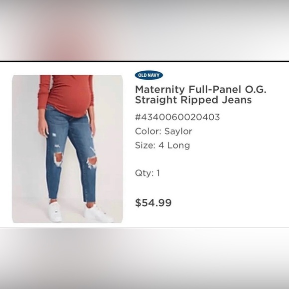 Old Navy Maternity jeans Long - Picture 3 of 3